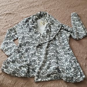 Lucy Love Beach Couture Open Cardigan SZ M